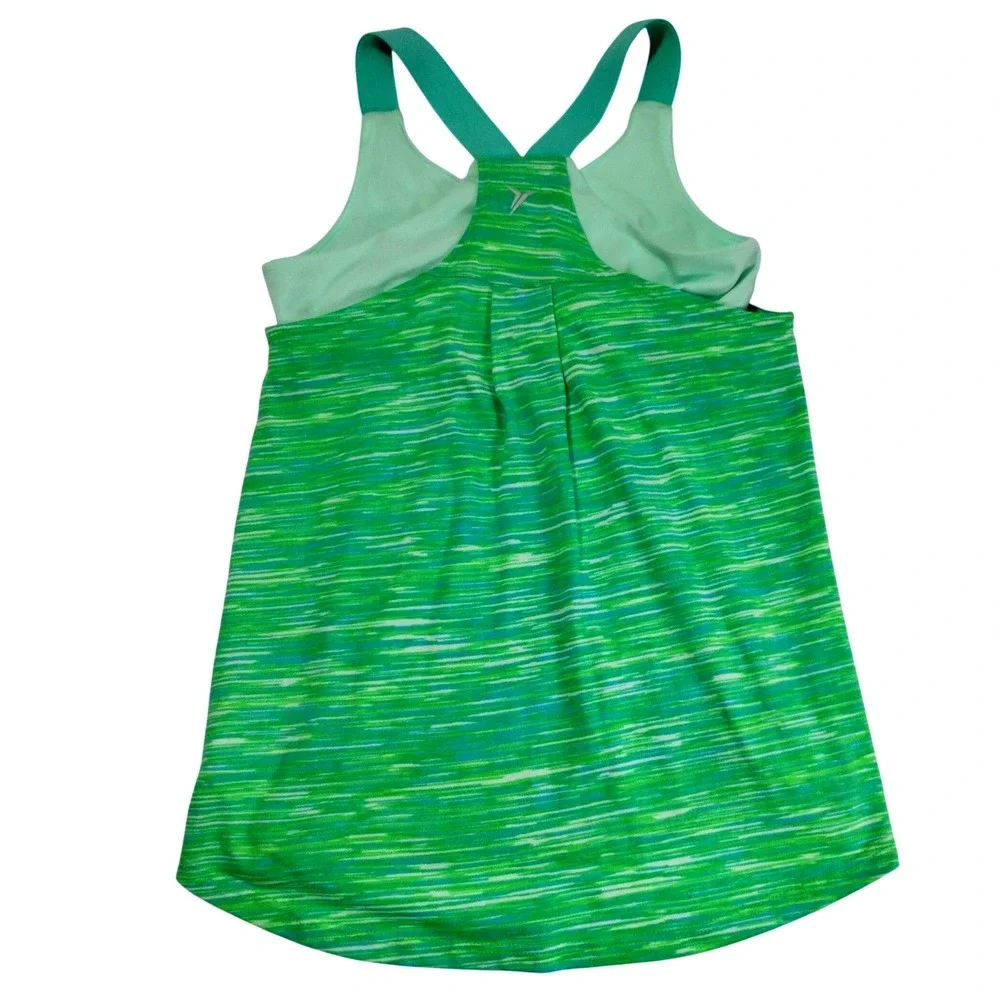 Old Navy Active Go Dry Girls Size Large Green Tank Top‎ Leggings Set Dance Cheer